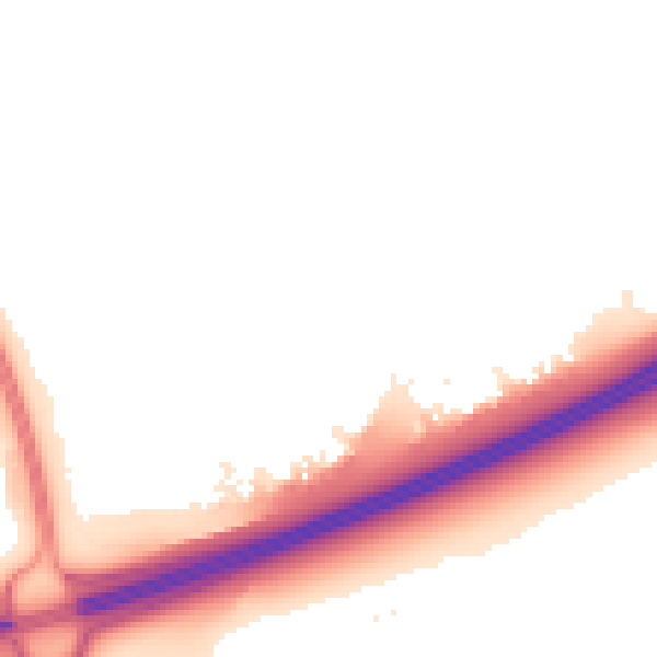 Night-time road noise heatmap for PE2 5TL