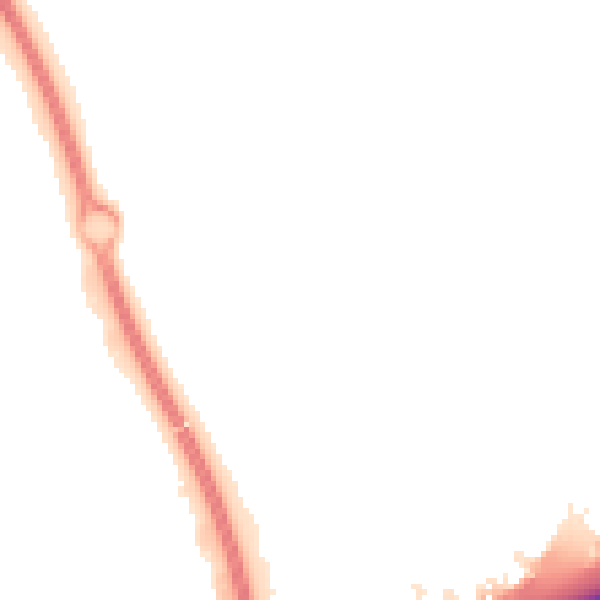 Night-time road noise heatmap for PE2 5TQ