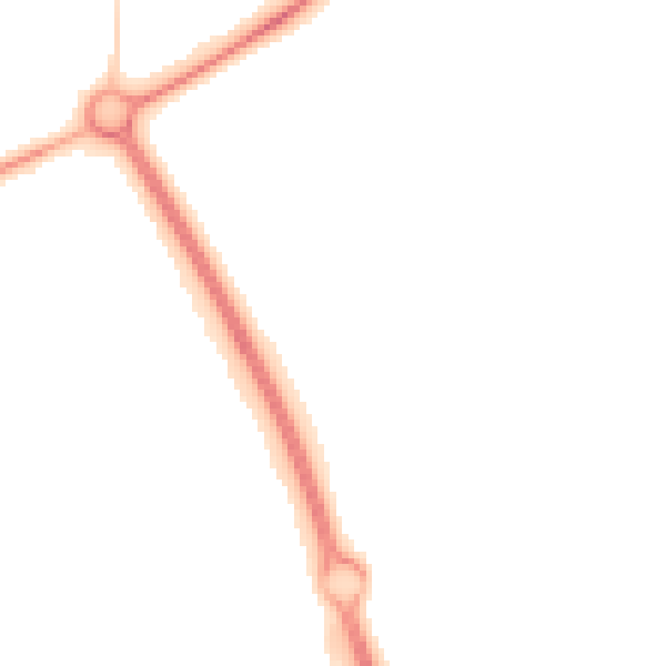 Night-time road noise heatmap for PE2 5TU