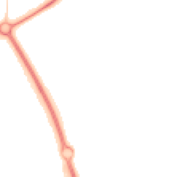 Night-time road noise heatmap for PE2 5TW
