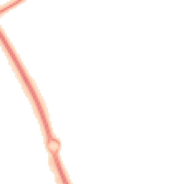 Night-time road noise heatmap for PE2 5TX