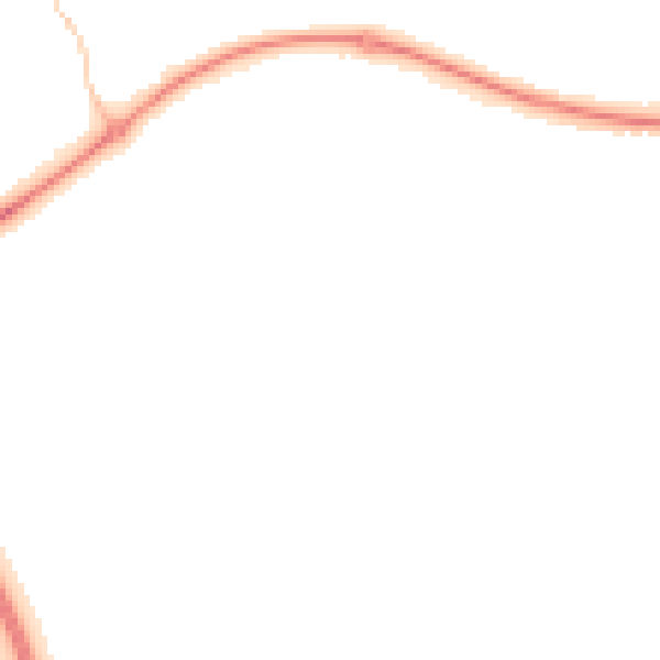 Night-time road noise heatmap for PE2 5UG