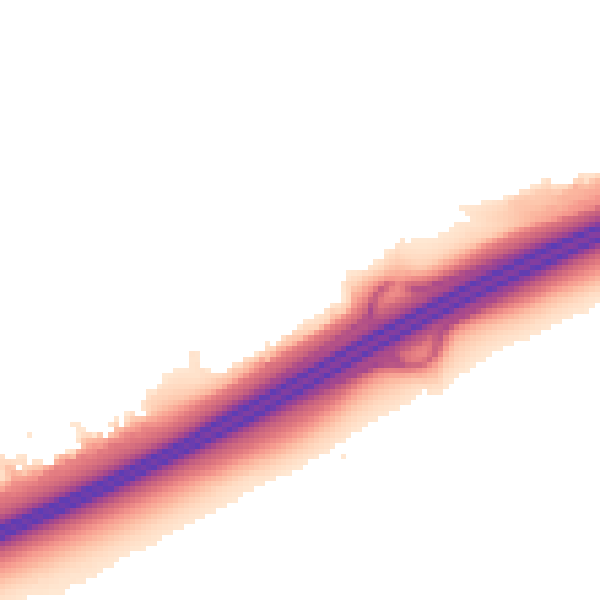 Night-time road noise heatmap for PE2 5UQ
