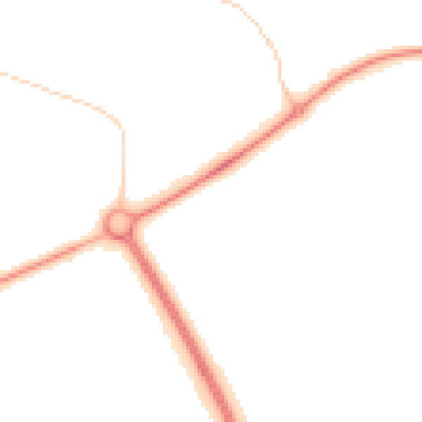 Night-time road noise heatmap for PE2 5XF