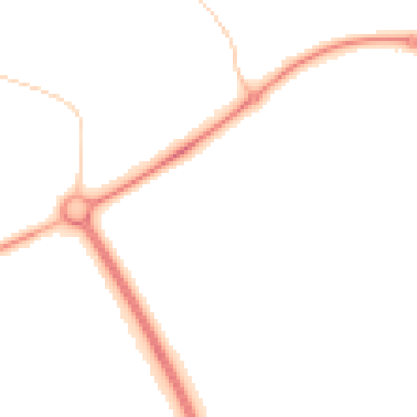 Night-time road noise heatmap for PE2 5XG
