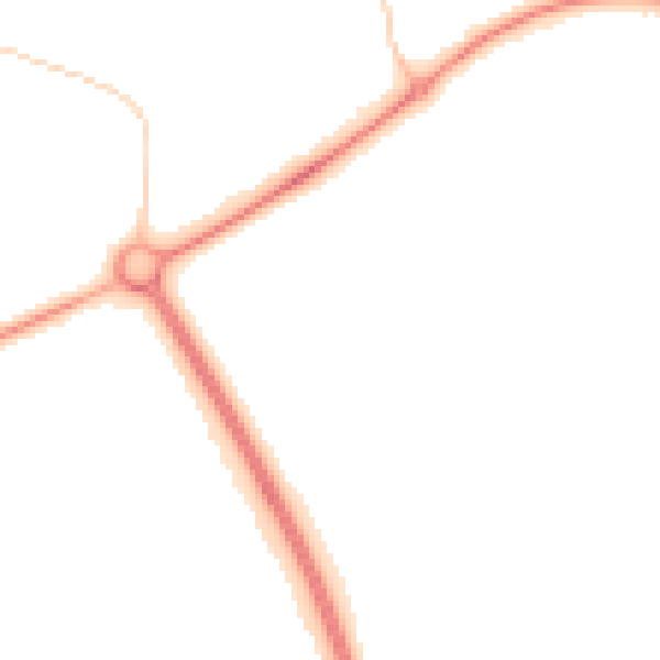 Night-time road noise heatmap for PE2 5XP
