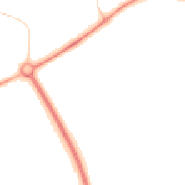 Night-time road noise heatmap for PE2 5XQ