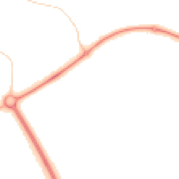Night-time road noise heatmap for PE2 5YH