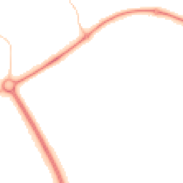 Night-time road noise heatmap for PE2 5YR