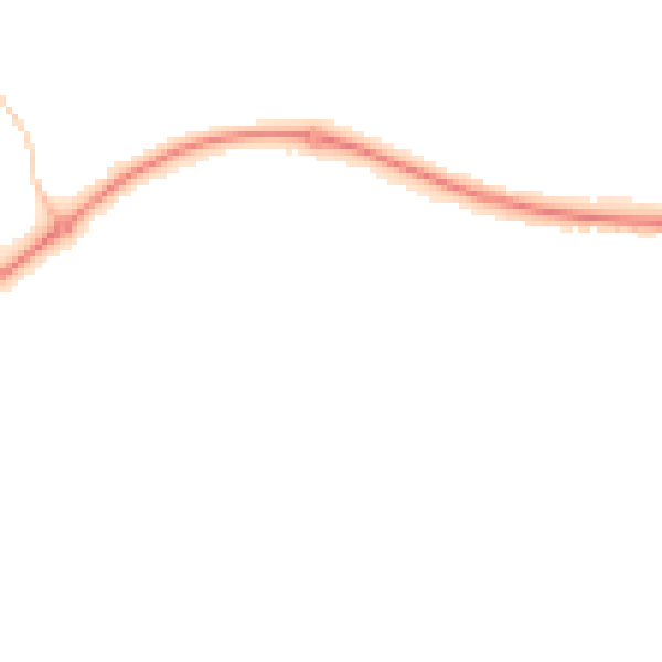 Night-time road noise heatmap for PE2 5YW