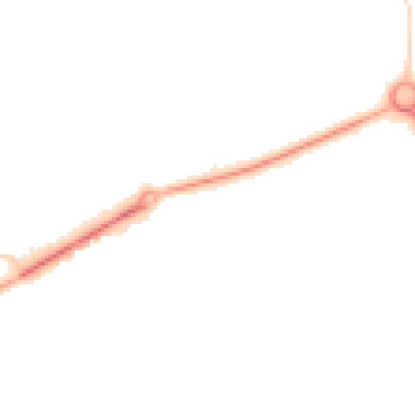 Night-time road noise heatmap for PE2 6BL