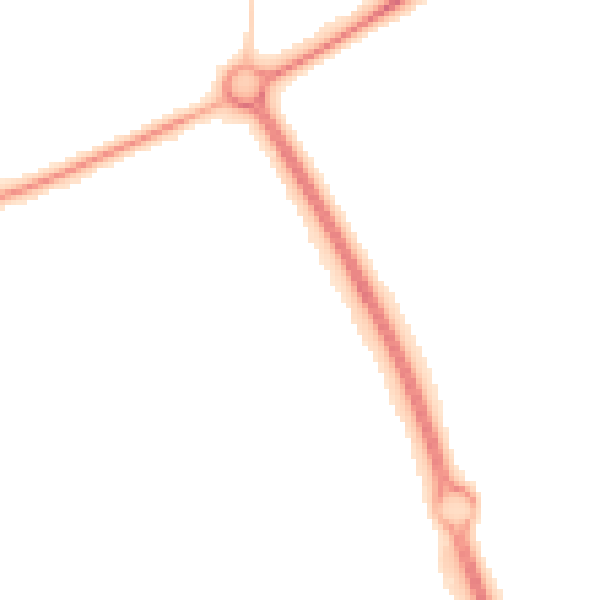 Night-time road noise heatmap for PE2 6DB