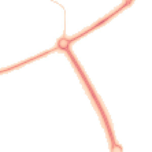 Night-time road noise heatmap for PE2 6DD