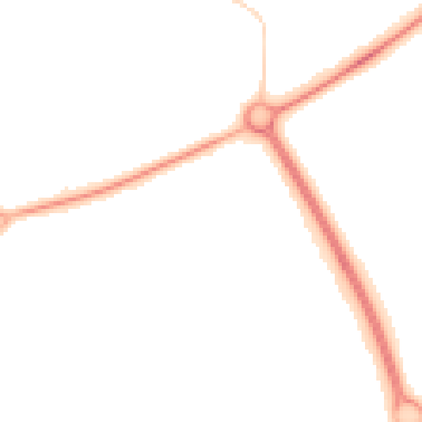 Night-time road noise heatmap for PE2 6DT