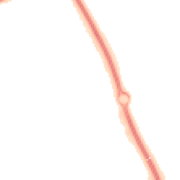 Night-time road noise heatmap for PE2 6SH