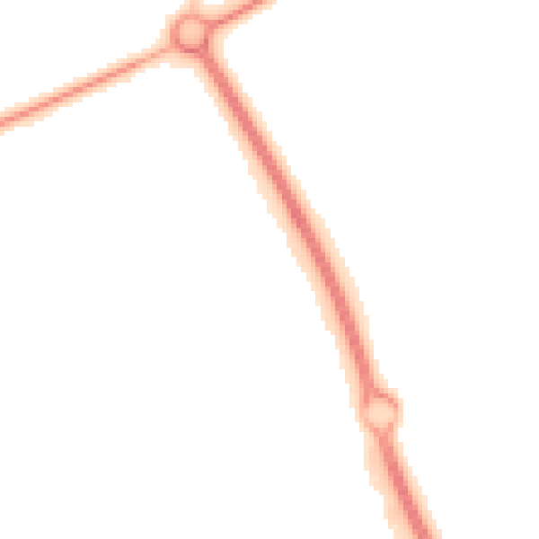 Night-time road noise heatmap for PE2 6SP