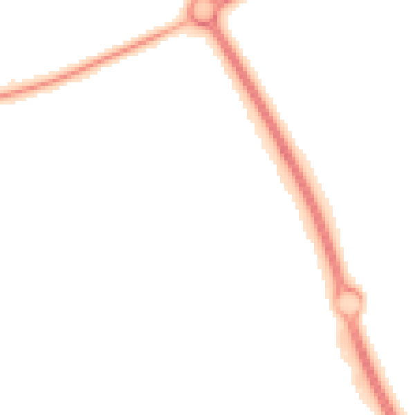 Night-time road noise heatmap for PE2 6SS