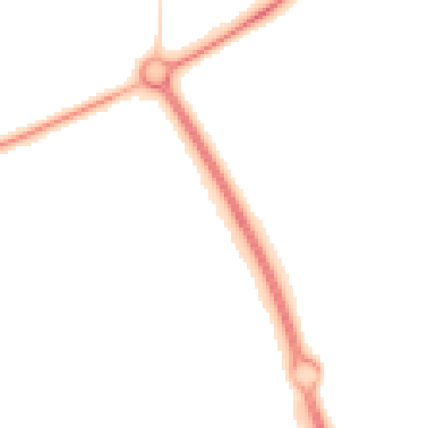 Night-time road noise heatmap for PE2 6ST