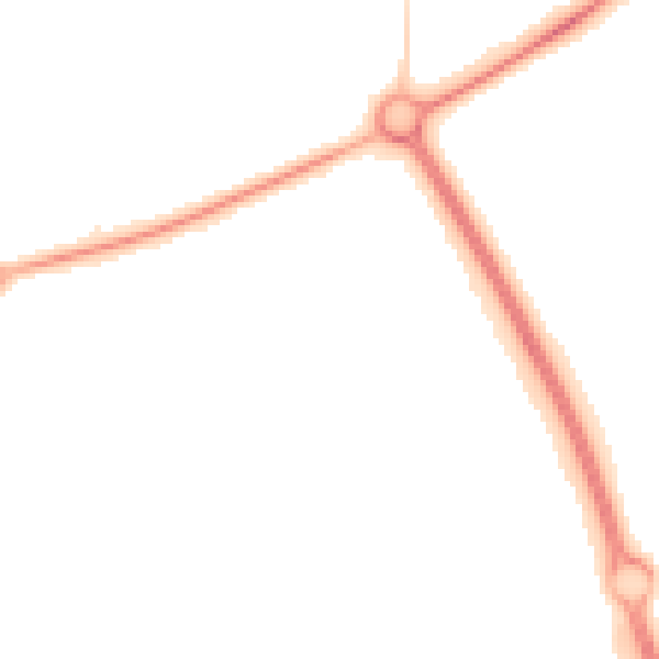 Night-time road noise heatmap for PE2 6TA