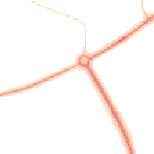 Night-time road noise heatmap for PE2 6XB