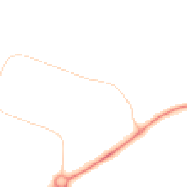 Night-time road noise heatmap for PE2 6YL