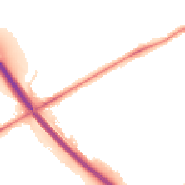 Night-time road noise heatmap for PE2 7AE
