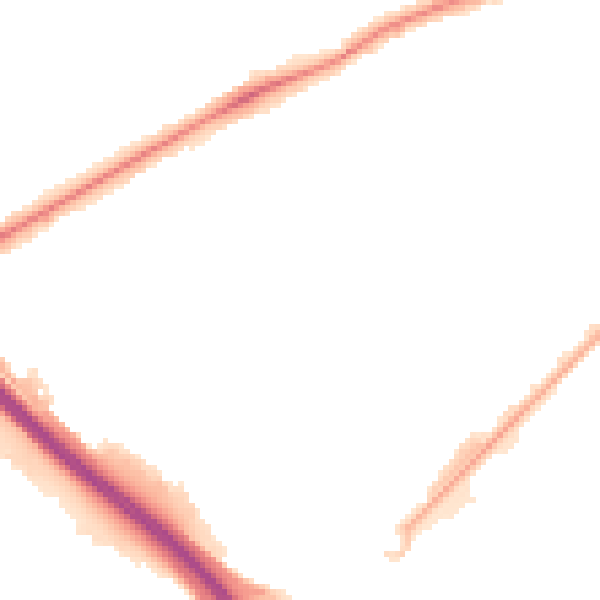 Night-time road noise heatmap for PE2 7AY