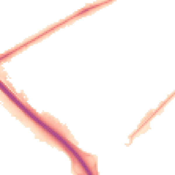 Night-time road noise heatmap for PE2 7BA