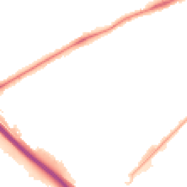 Night-time road noise heatmap for PE2 7BG