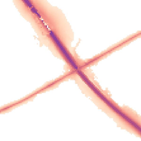 Night-time road noise heatmap for PE2 7DH