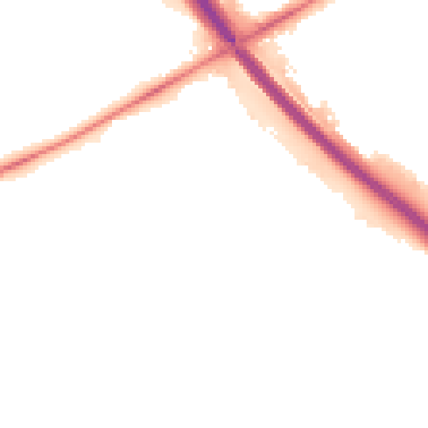 Night-time road noise heatmap for PE2 7DN