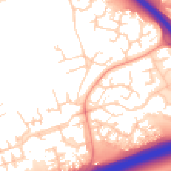 Daytime road noise heatmap for PE2 7DS