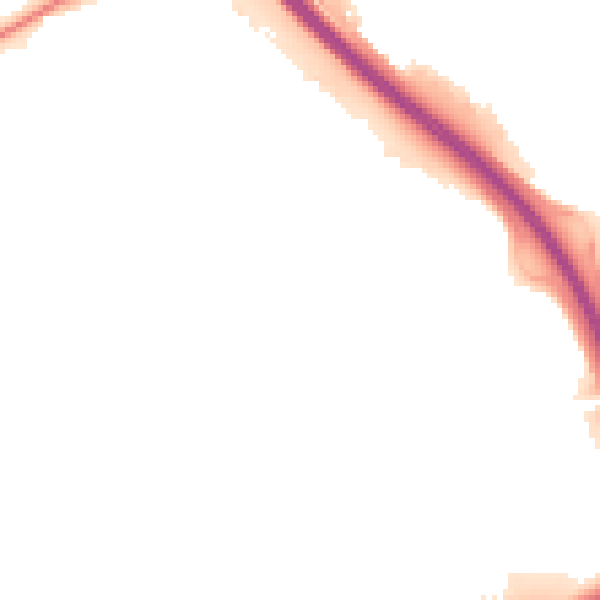 Night-time road noise heatmap for PE2 7DT