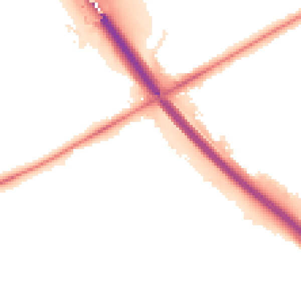 Night-time road noise heatmap for PE2 7JS