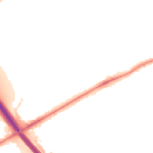 Night-time road noise heatmap for PE2 7ZE