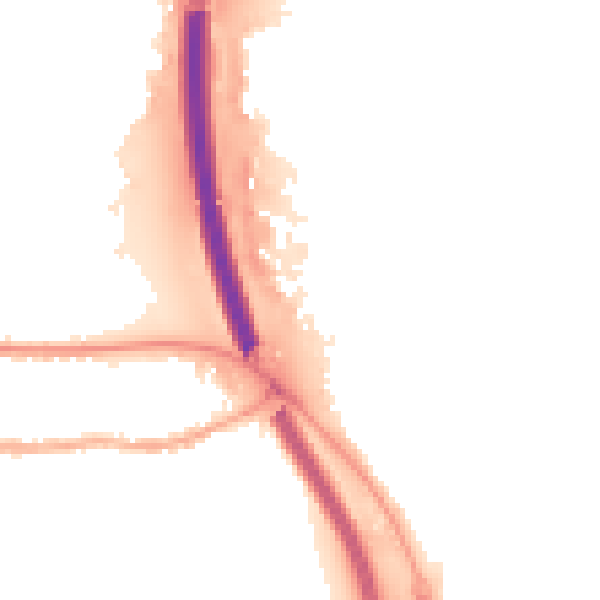 Night-time road noise heatmap for PE2 8GH