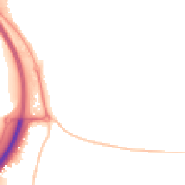 Night-time road noise heatmap for PE2 8QN