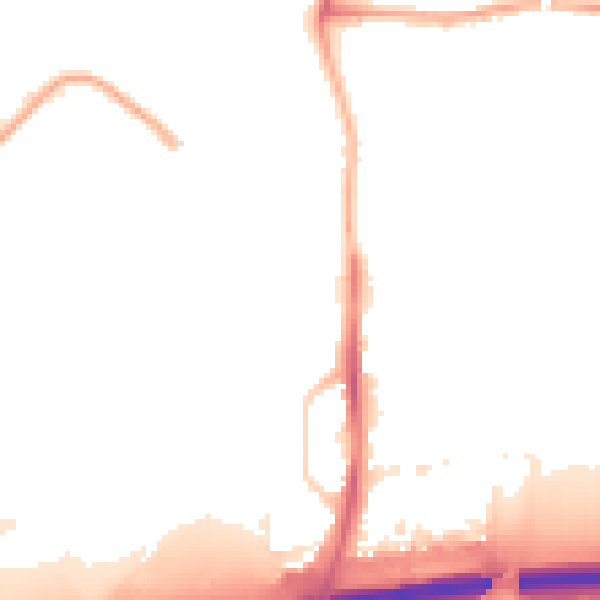 Night-time road noise heatmap for PE2 9FR