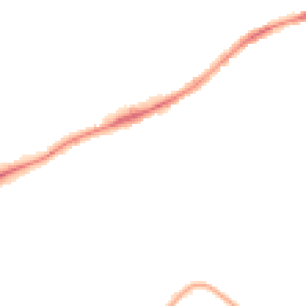 Night-time road noise heatmap for PE2 9JS