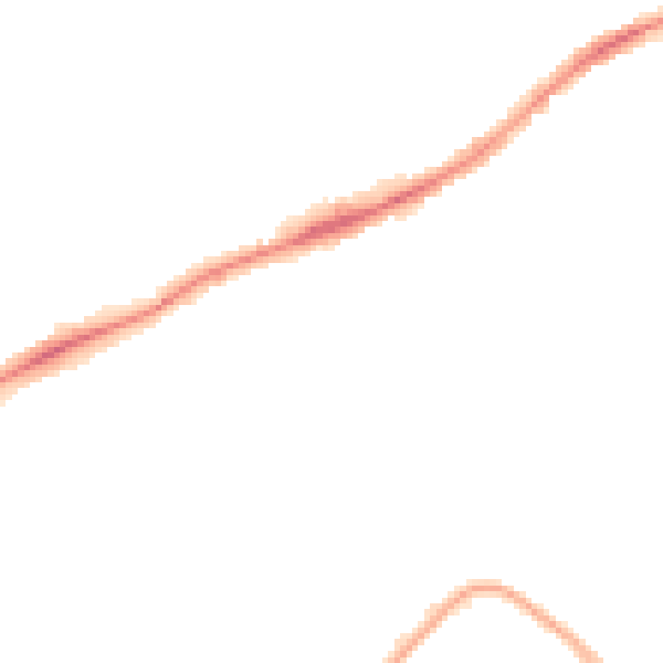 Night-time road noise heatmap for PE2 9SW