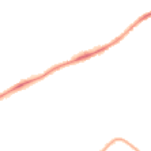Night-time road noise heatmap for PE2 9SY
