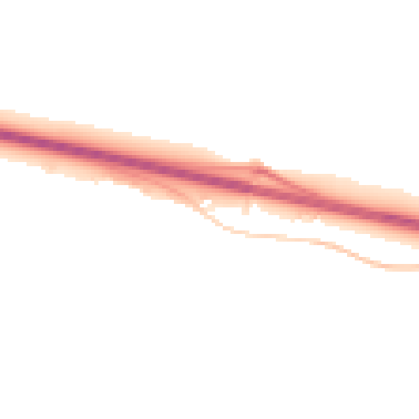 Night-time road noise heatmap for PE28 0AE