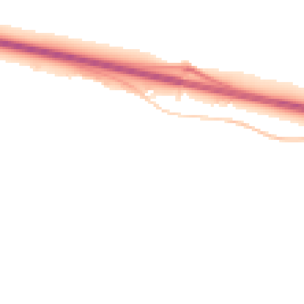 Night-time road noise heatmap for PE28 0AF