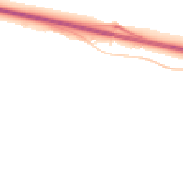 Night-time road noise heatmap for PE28 0AQ