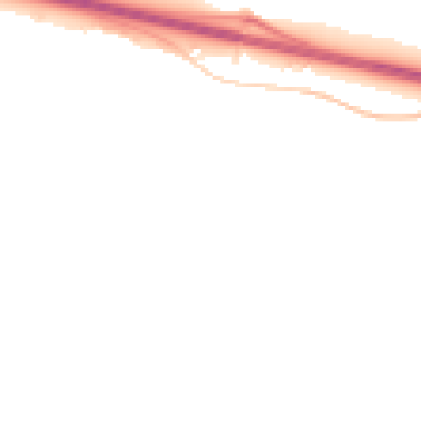 Night-time road noise heatmap for PE28 0AU