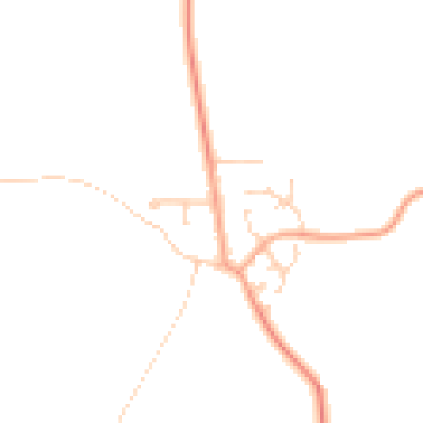 Daytime road noise heatmap for PE28 0BA