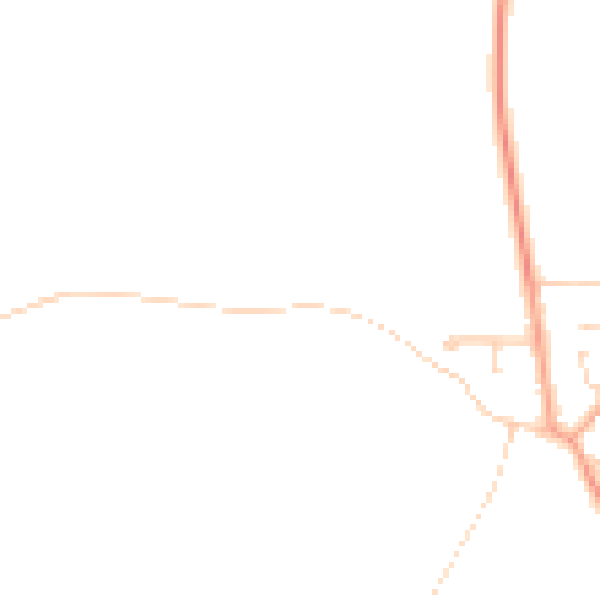 Daytime road noise heatmap for PE28 0BB