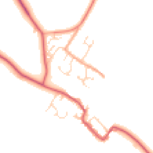 Daytime road noise heatmap for PE28 0BF