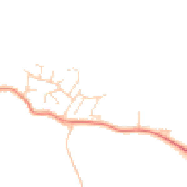 Daytime road noise heatmap for PE28 0BL