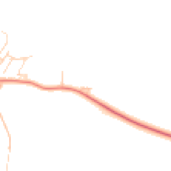 Daytime road noise heatmap for PE28 0BP